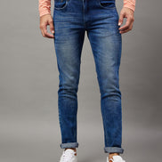 Blue Solid Jean