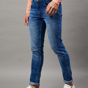 Blue Solid Jean