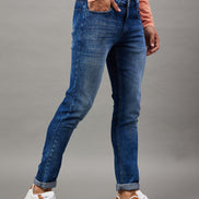Blue Solid Jean