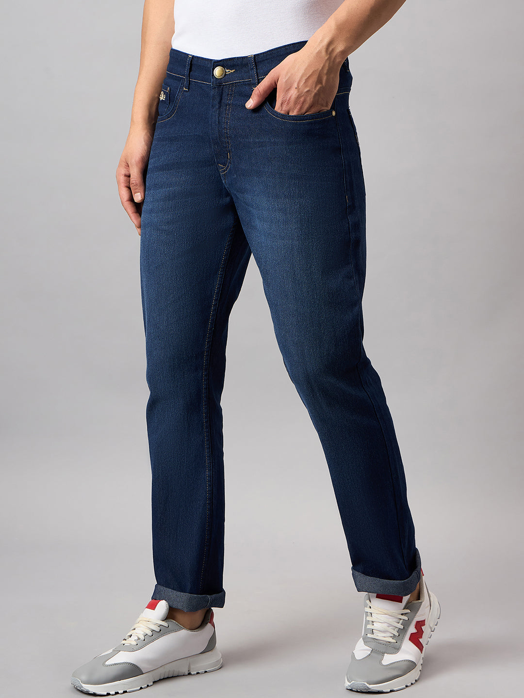 Dark Blue Solid Jean