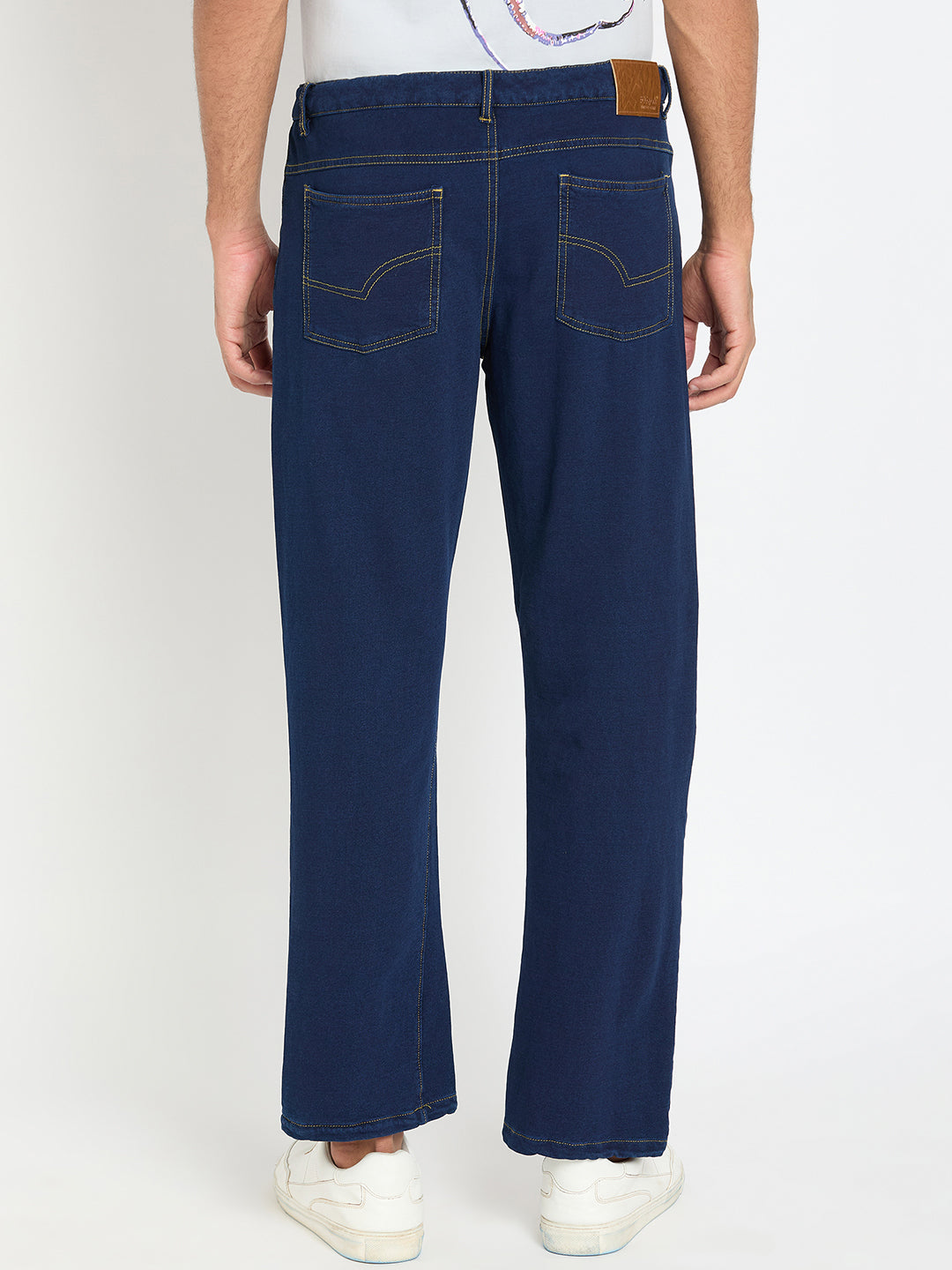 Blue Solid Jean