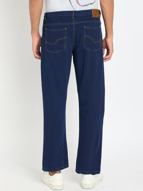 Blue Solid Jean