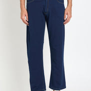 Blue Solid Jean