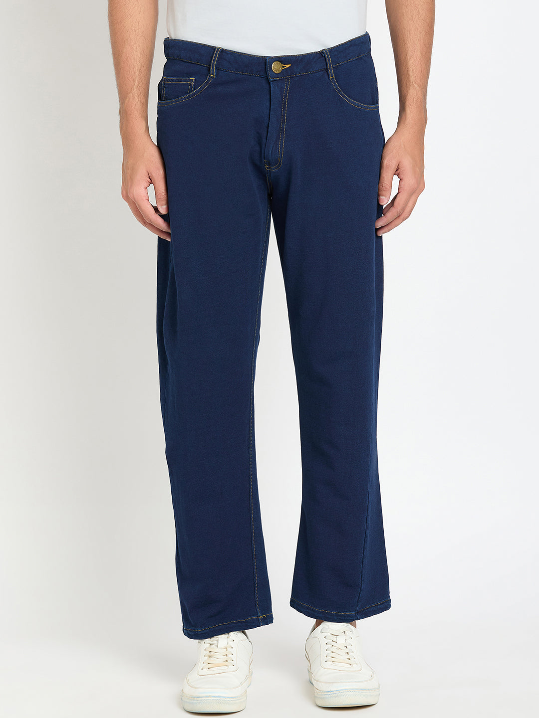 Blue Solid Jean