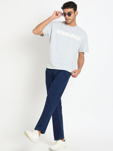 Blue Solid Jean