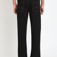 Black Solid Jean