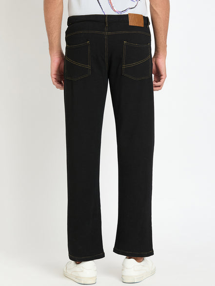 Black Solid Jean