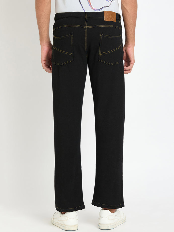 Black Solid Jean