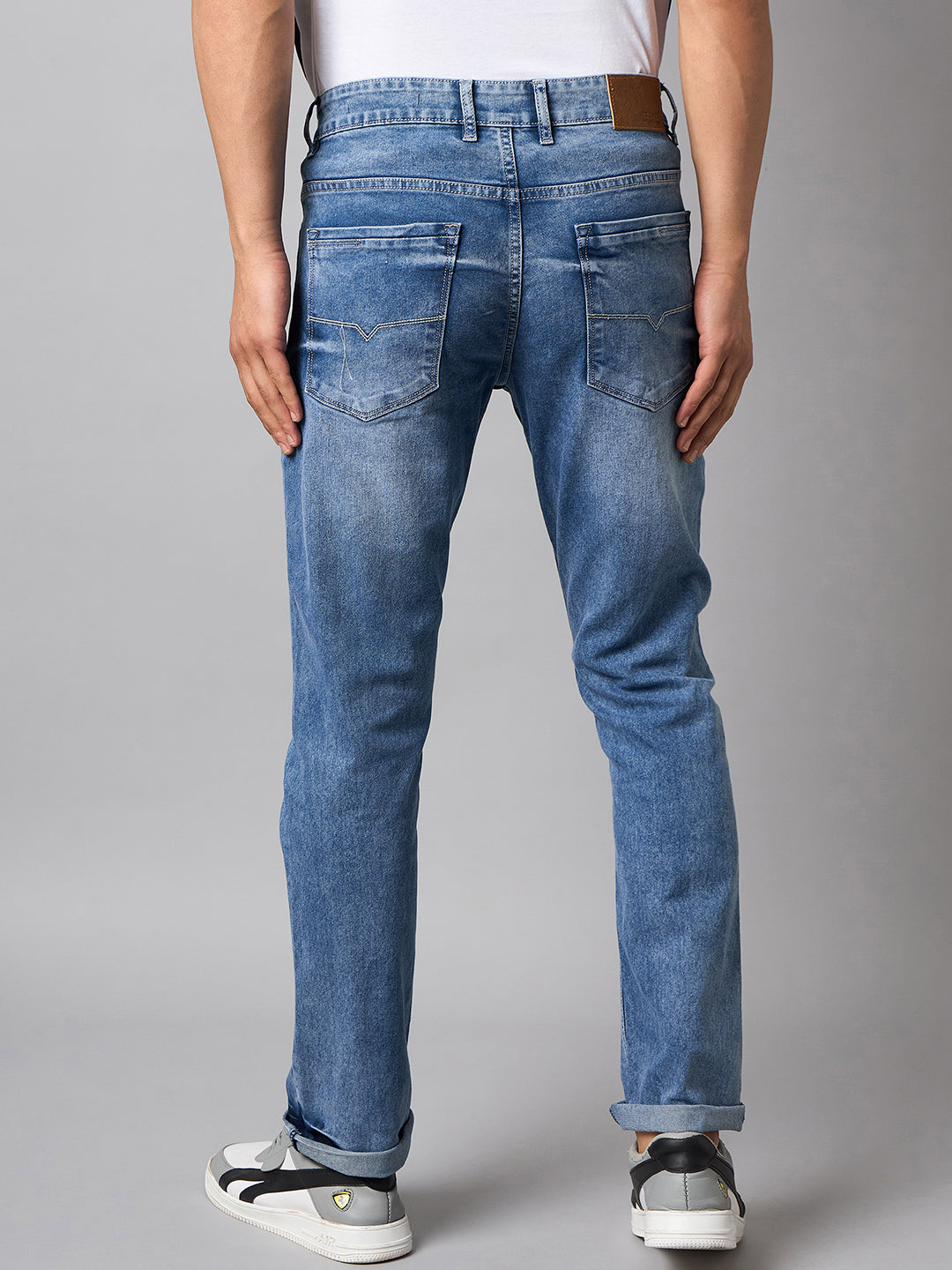 Blue Solid Jean