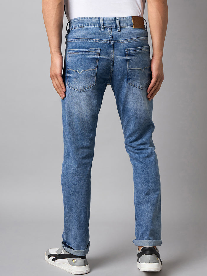 Blue Solid Jean