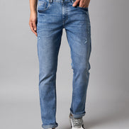 Blue Solid Jean