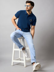 Sky Blue Solid Jean