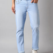 Sky Blue Solid Jean