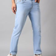 Sky Blue Solid Jean