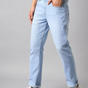 Sky Blue Solid Jean