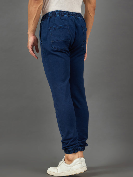 Dark Blue Solid Jogger
