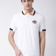 White Polo Neck T-shirt