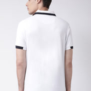 White Polo Neck T-shirt