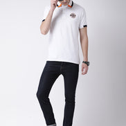 White Polo Neck T-shirt
