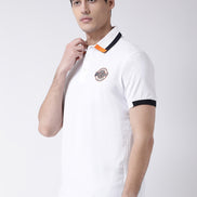 White Polo Neck T-shirt