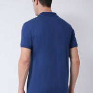 Blue Polo Neck T-shirt