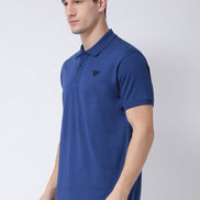 Blue Polo Neck T-shirt