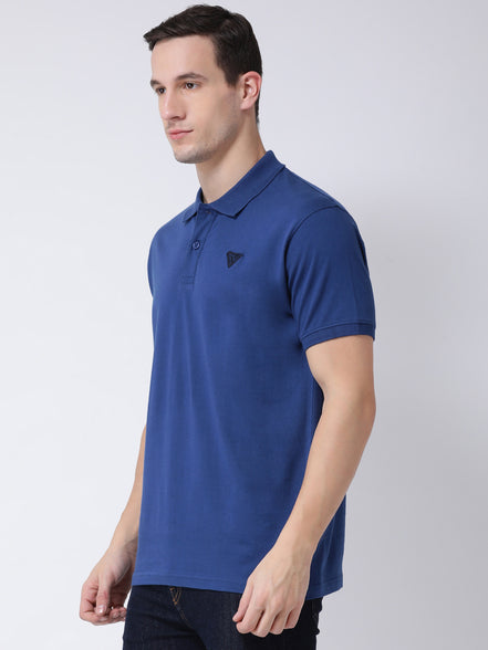 Blue Polo Neck T-shirt