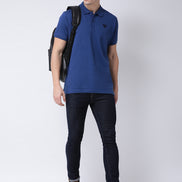 Blue Polo Neck T-shirt