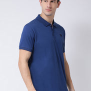 Blue Polo Neck T-shirt
