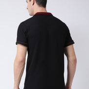Black Polo Neck T-Shirt