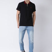 Black Polo Neck T-Shirt