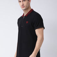 Black Polo Neck T-Shirt