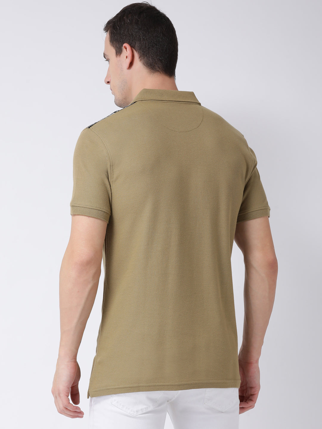Olive Green Polo Neck T-shirt