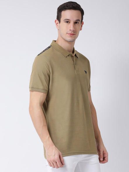 Olive Green Polo Neck T-shirt
