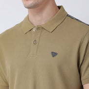 Olive Green Polo Neck T-shirt