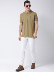 Olive Green Polo Neck T-shirt