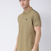 Olive Green Polo Neck T-shirt