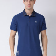 Blue Polo Neck T-shirt