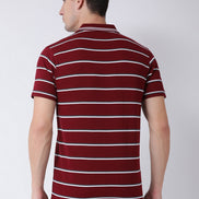 Maroon Polo Neck T-shirt