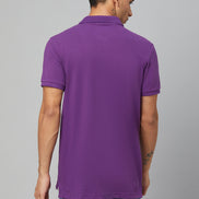 Purple Polo Neck T-shirt