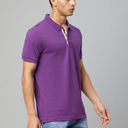 Purple Polo Neck T-shirt