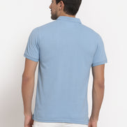 Blue Polo Neck T-shirt