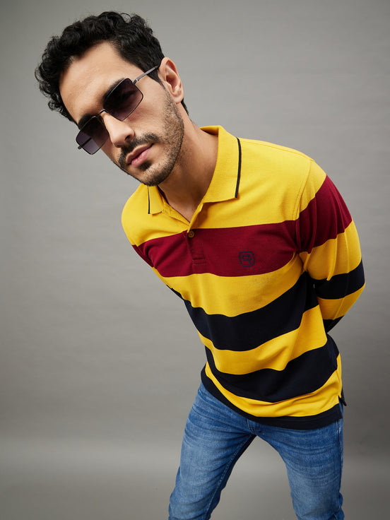 Mustard Striped T-Shirt