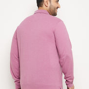 Lilac Solid Plus Size T-Shirt
