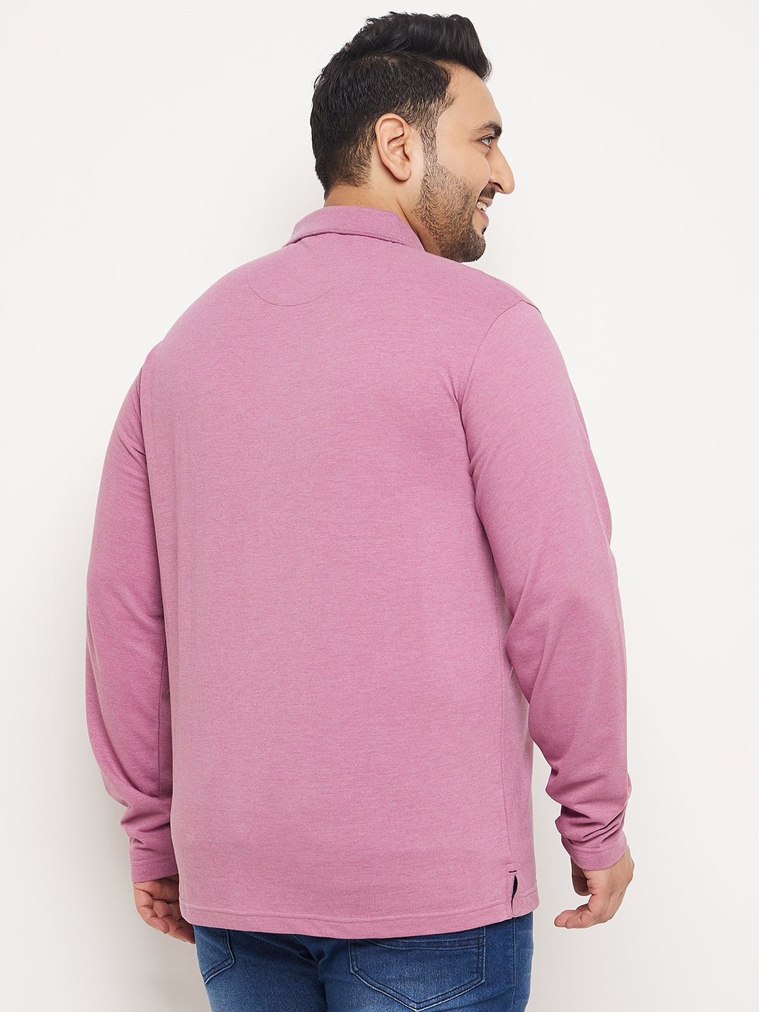 Lilac Solid Plus Size T-Shirt