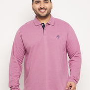 Lilac Solid Plus Size T-Shirt