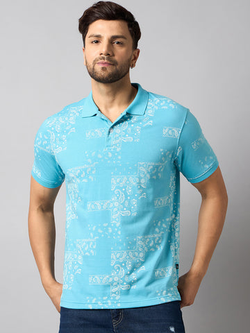 Blue Printed T-Shirt