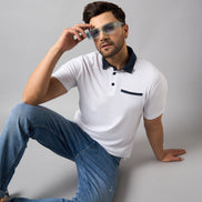 White Solid T-Shirt