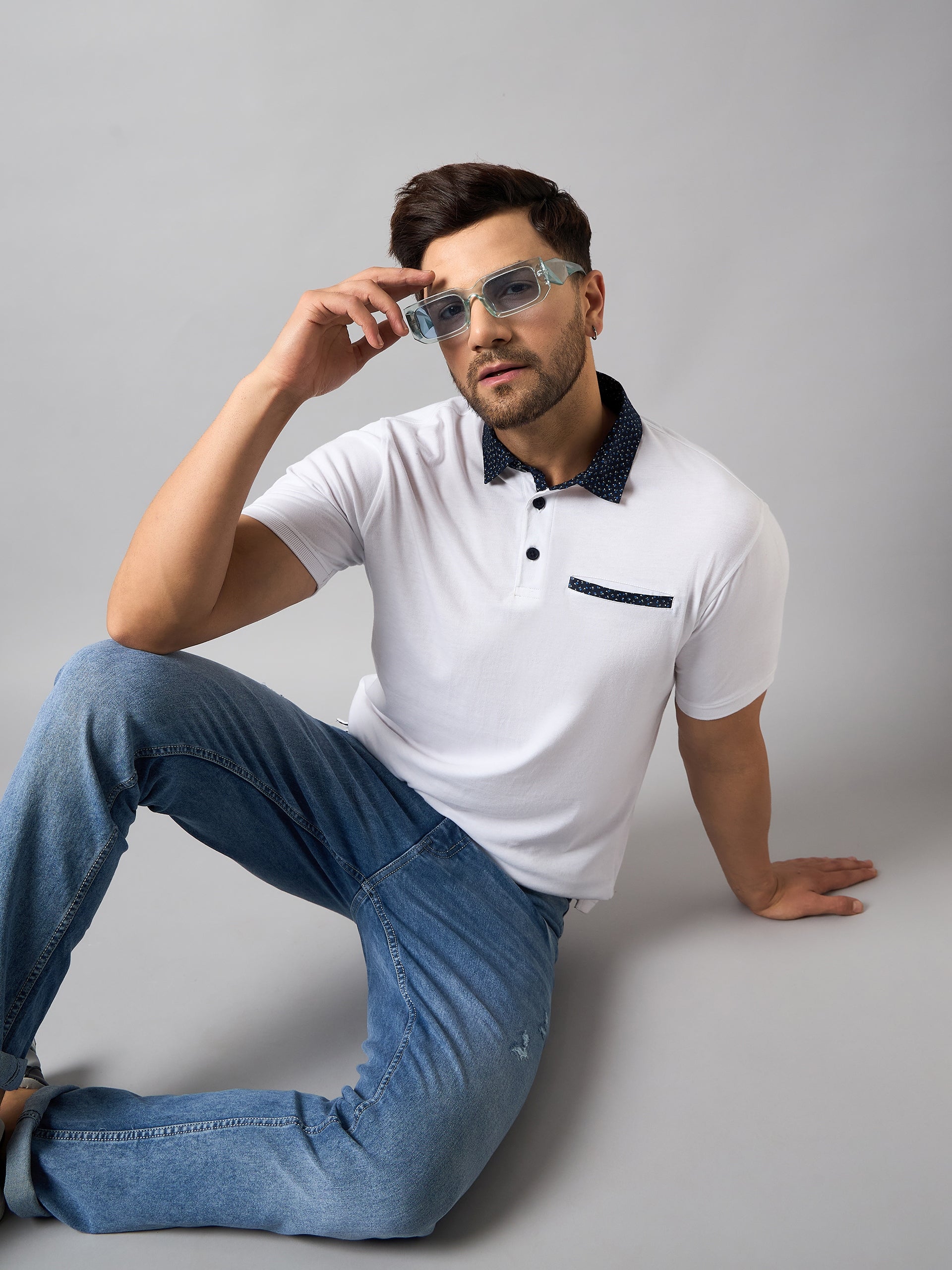 White Solid T-Shirt