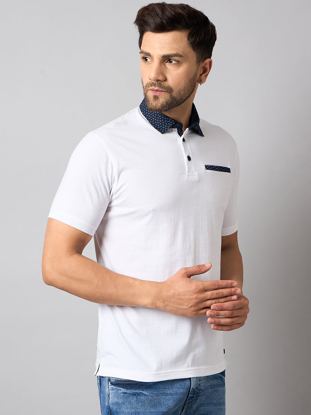 White Solid T-Shirt